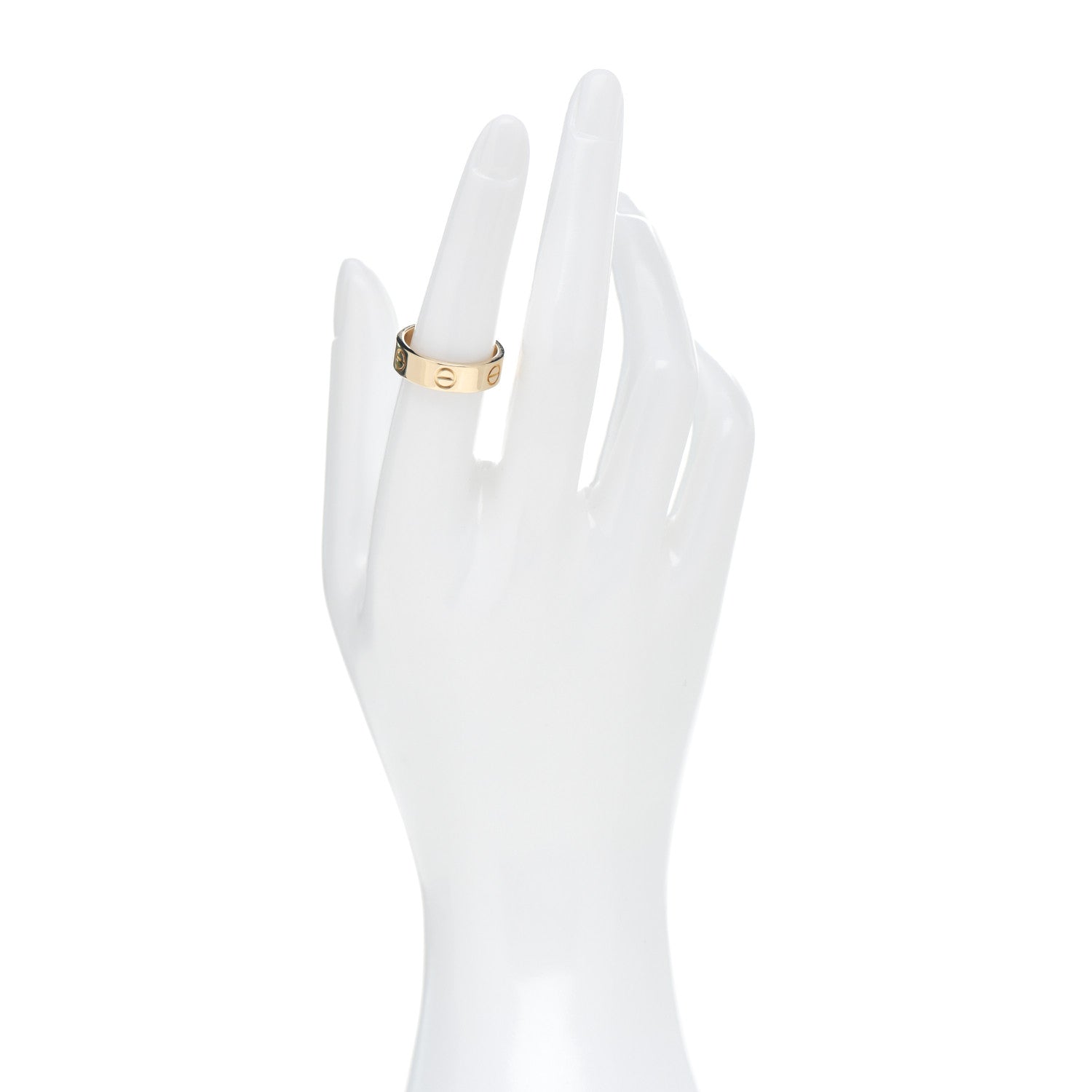 Cartier 18K Yellow Gold 5.5mm LOVE Ring 53 6.5 2 of 4