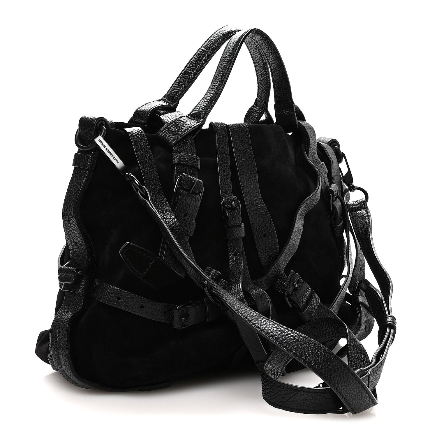 Alexander Wang Suede Kirsten Satchel Black 1876657 – FASHIONPHILE