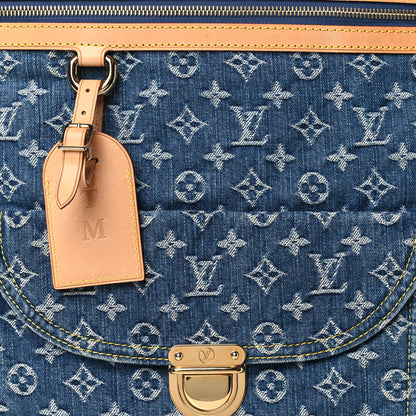 Louis Vuitton Monogram Denim Sac Plat Blue 7 of 11