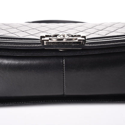Chanel Lambskin Quilted Medium Boy Flap Black 8 of 8