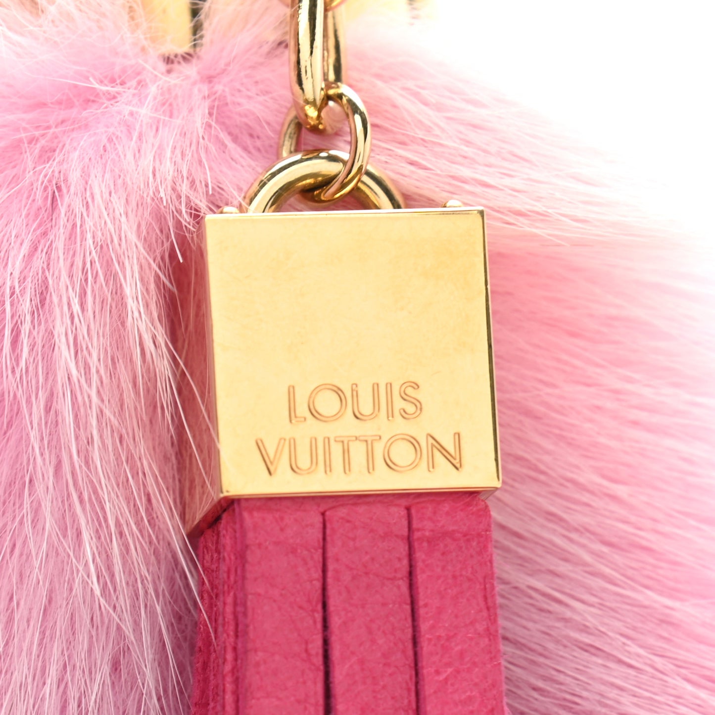 Fox Fur Foxy Bag Charm Rose