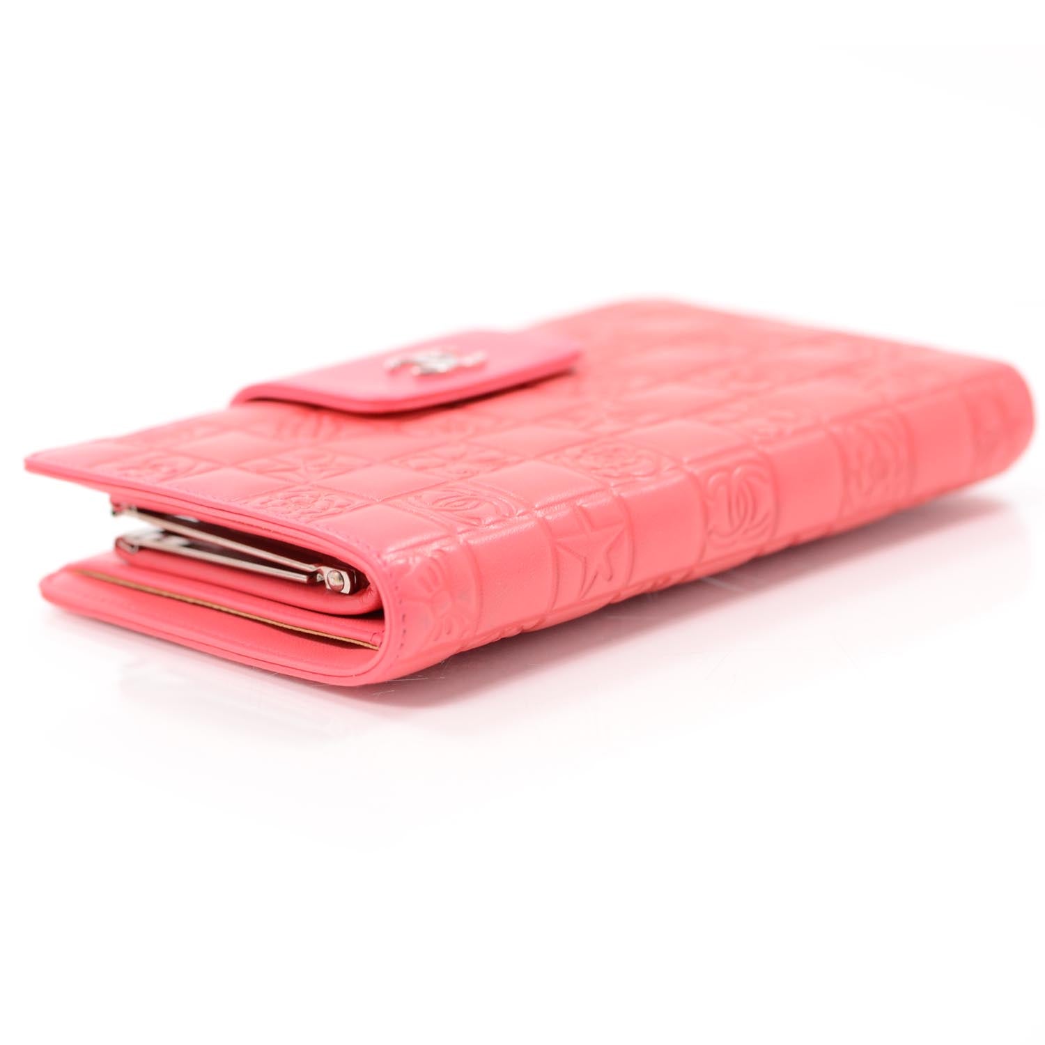 Chanel Lambskin Precious Symbols Wallet Coral 4 of 9