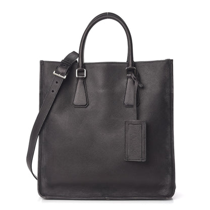 Prada Saffiano Cuir Double Handle Tote Baltico 1 of 22