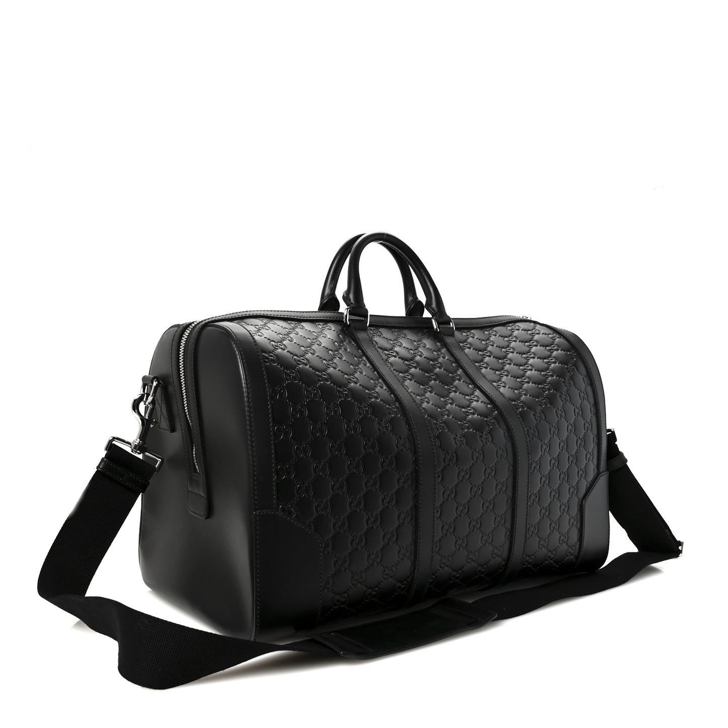 Guccissima Signature Medium Duffle Black