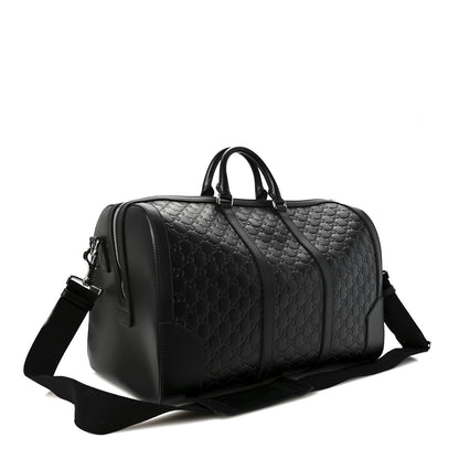 Gucci Guccissima Signature Medium Duffle Black 2 of 9