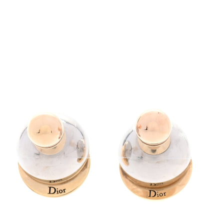 Christian Dior Mise En Dior Tribal Earrings Rose Gold Silver 3 of 5