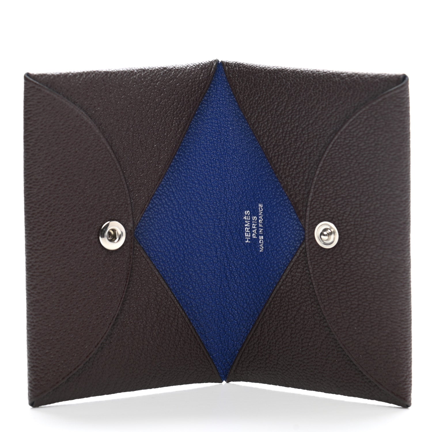 Hermes Chevre Chandra Verso Calvi Card Case Black Saphir 5 of 7