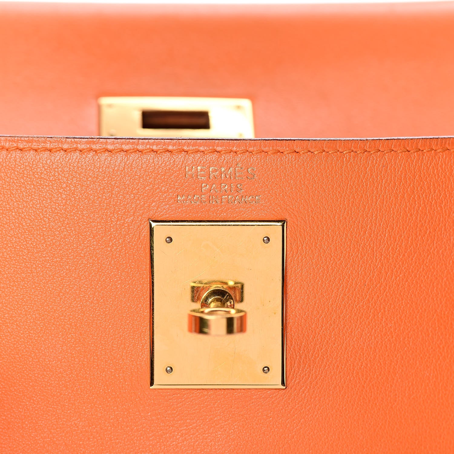 Hermes Swift Kelly Retourne 32 Orange 18 of 38