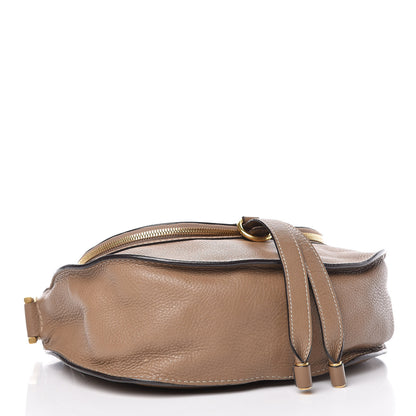 Chloe Calfskin Medium Marcie Round Zip Crossbody Bag Nut 4 of 18