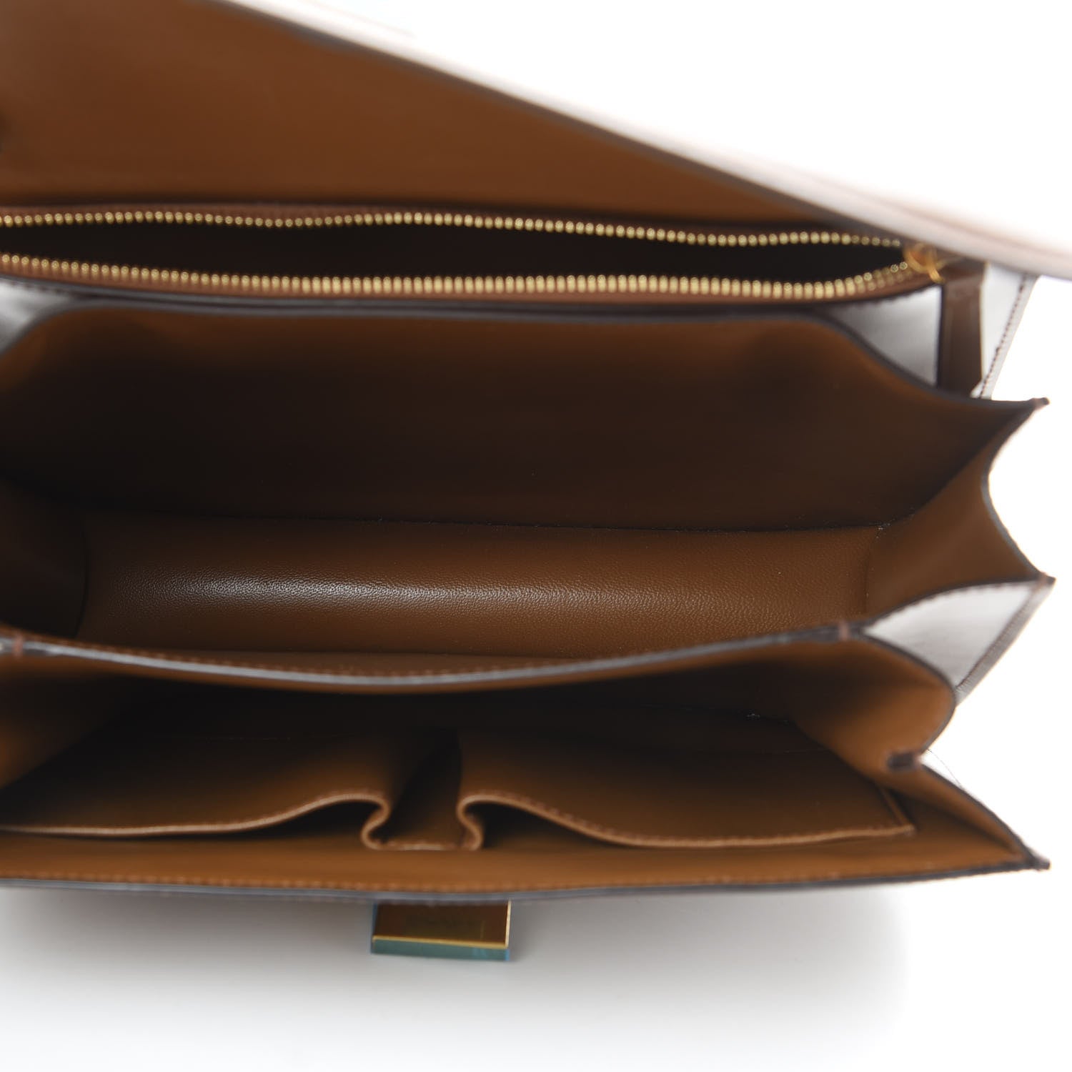 Celine Box Calfskin Medium Classic Box Flap Bag Camel 5 of 15