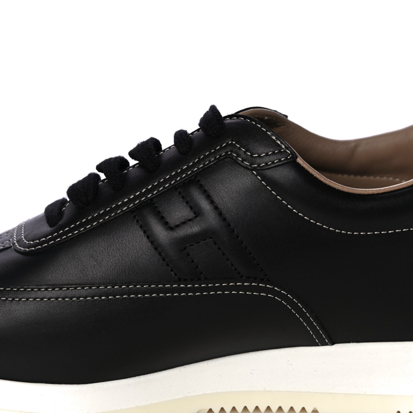 Calfskin Womens Quick Sneakers 38 Black