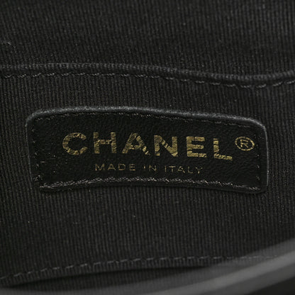 Chanel Calfskin Quilted Mini Duma Pockets Drawstring Backpack Black 6 of 10