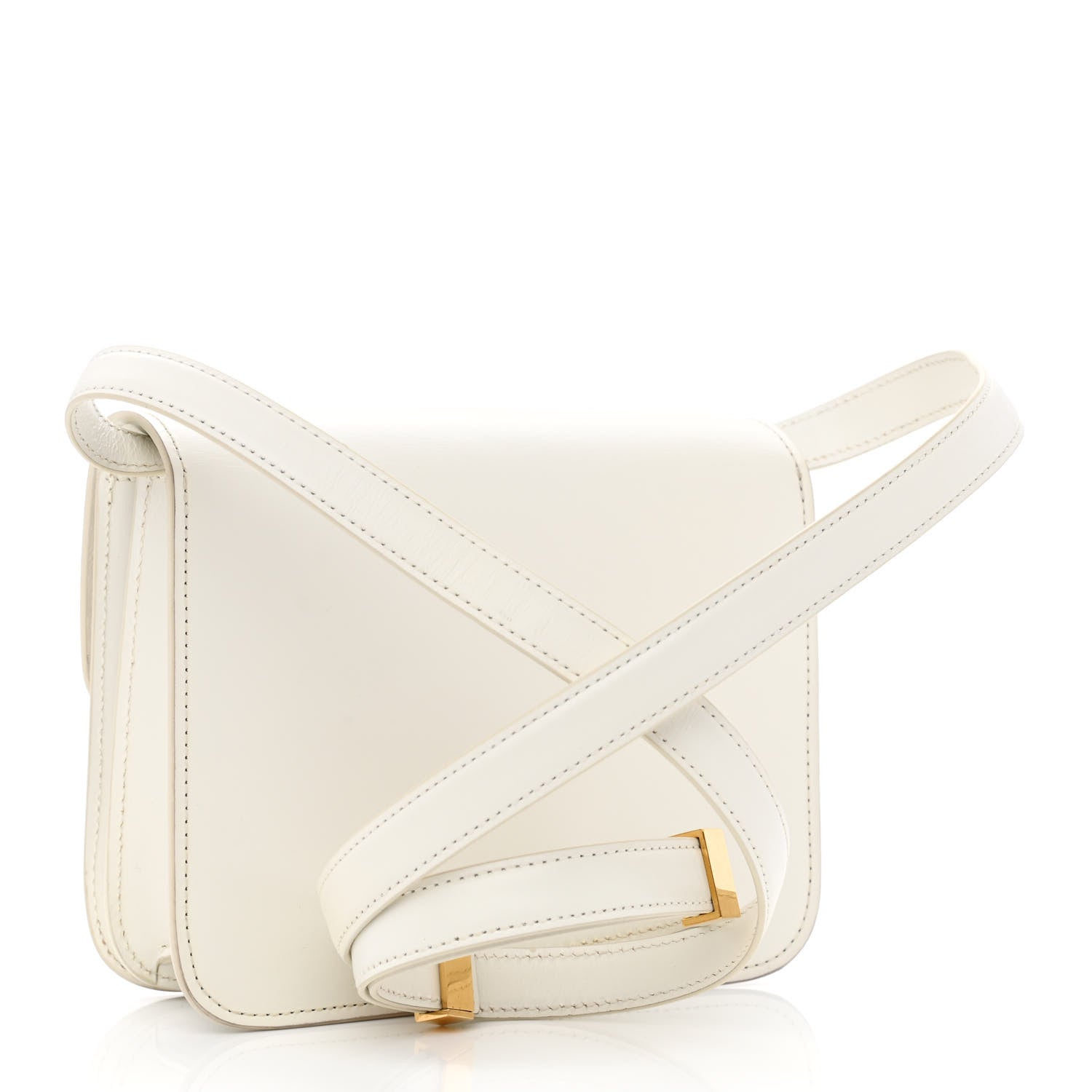 Celine Box Calfskin Teen Classic Box Flap Bag White 3 of 13