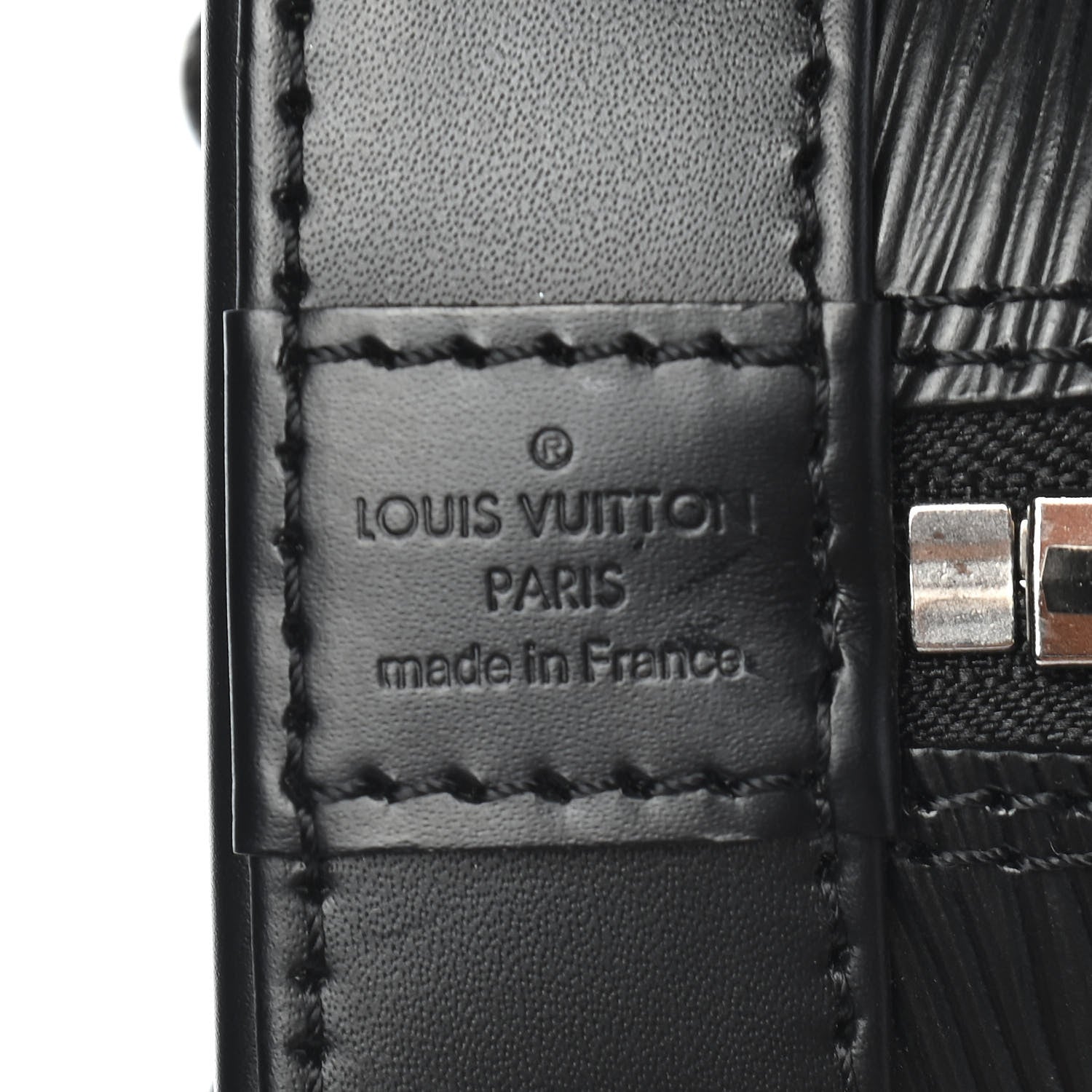 Louis Vuitton Epi Alma BB Black 6 of 8