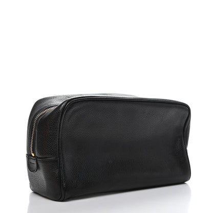 Chanel Caviar Timeless CC Cosmetic Pouch Bag Black 3 of 8