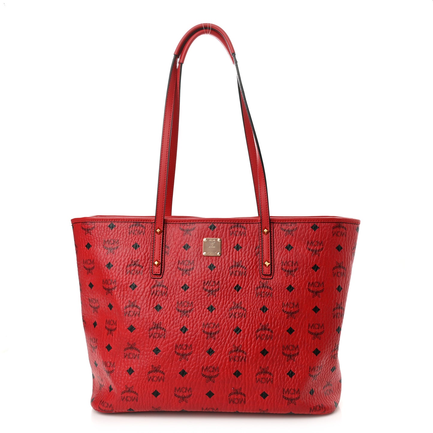 Visetos Medium Anya Shopper Tote Ruby Red