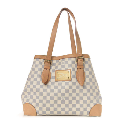 Louis Vuitton Damier Azur Hampstead MM 1 of 14