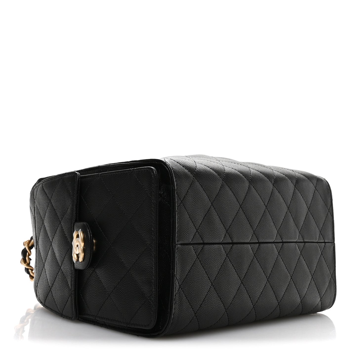 Caviar Quilted Small Chanel 25 Handbag Black