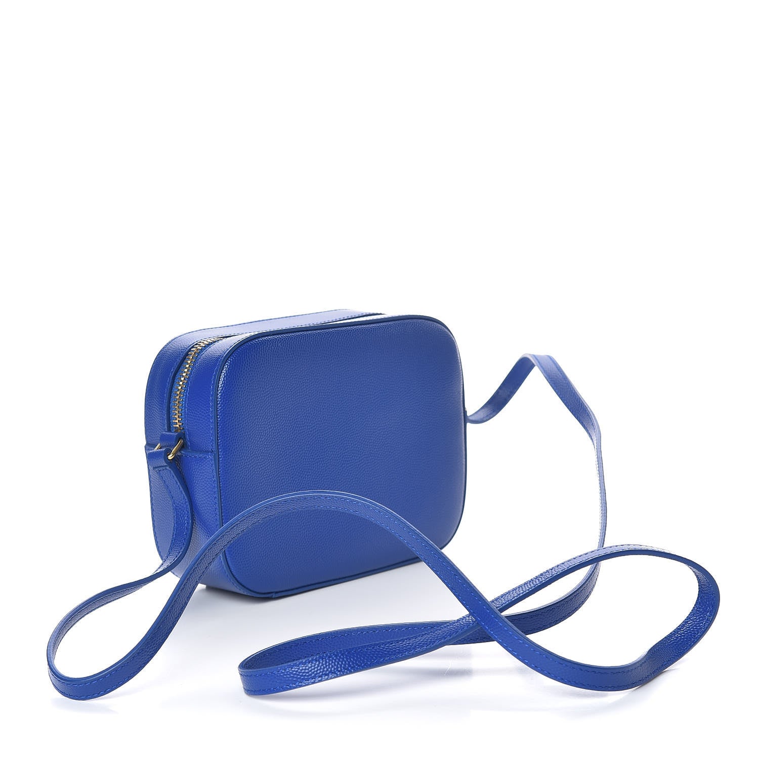 Saint Laurent Grain De Poudre Small Classic Monogram Camera Bag Blue Majorelle 3 of 9