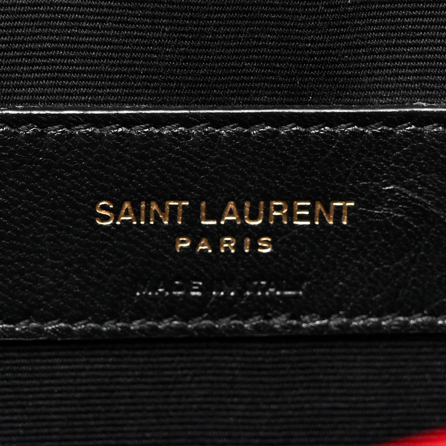 Saint Laurent Grain De Poudre Uptown Pouch Rouge Eros 7 of 10