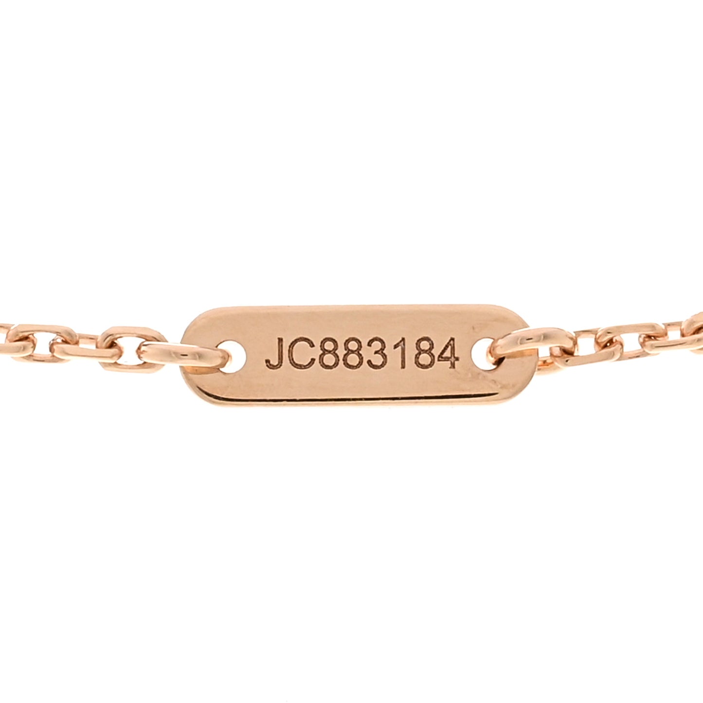 18K Rose Gold Carnelian Sweet Alhambra Pendant Necklace