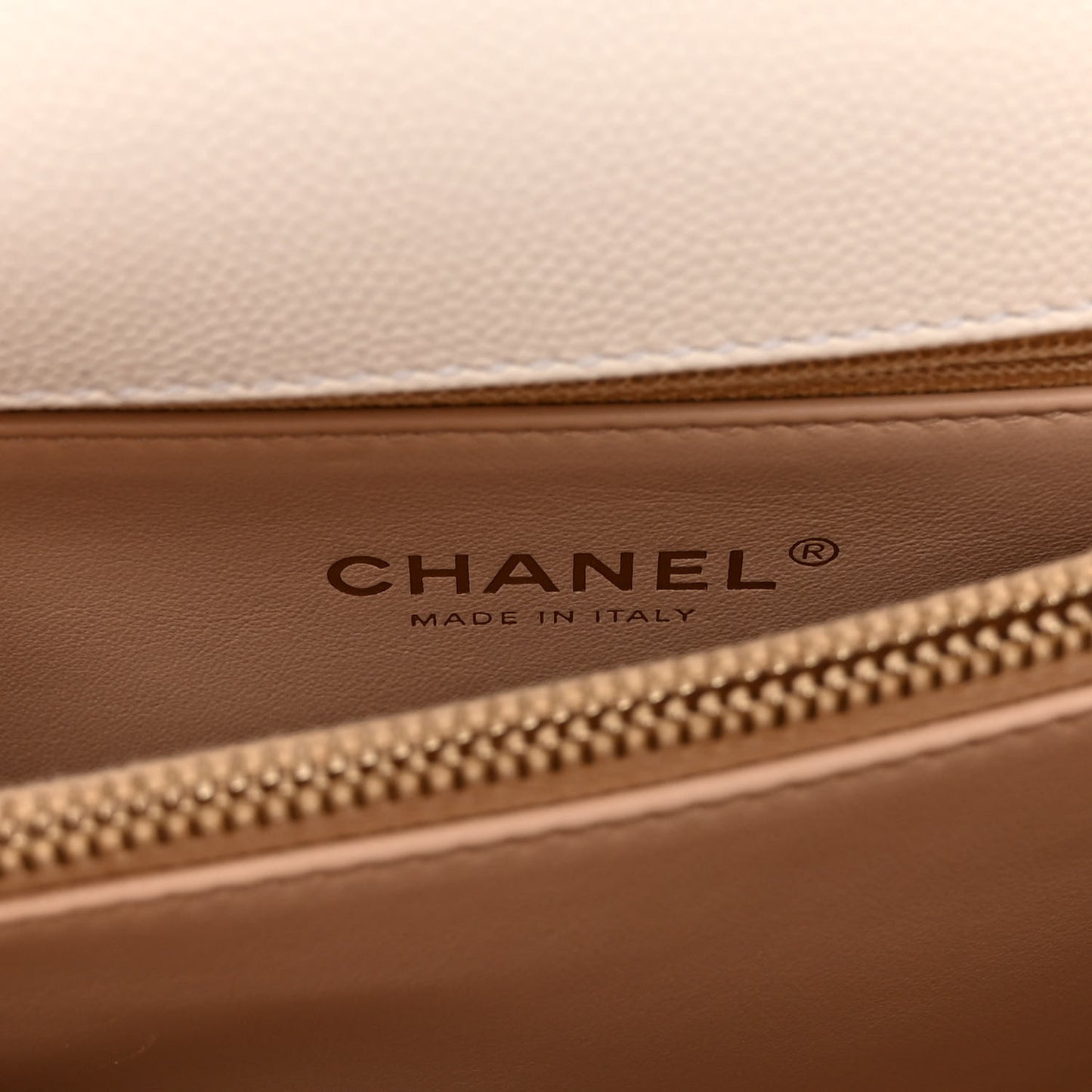Caviar Quilted Small Coco Handle Flap White