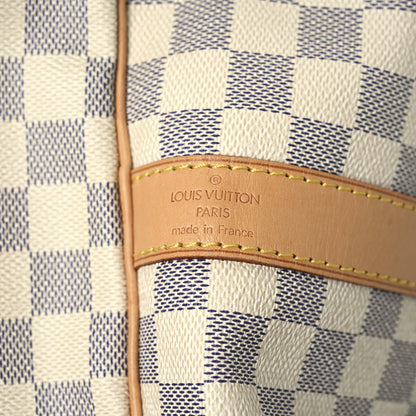 Louis Vuitton Damier Azur Keepall Bandouliere 55 6 of 22