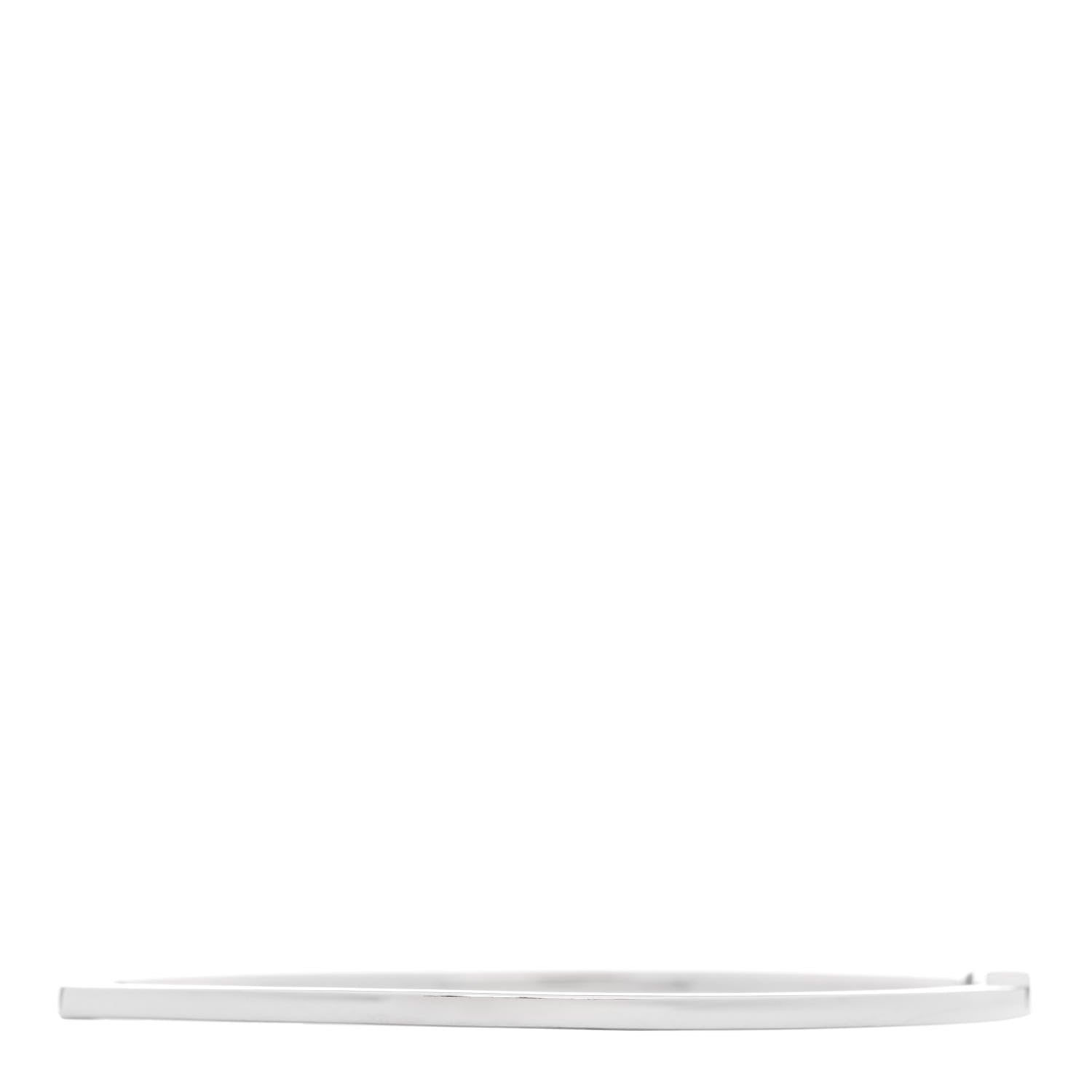 Tiffany 18K White Gold Diamond Metro Bangle Bracelet 2 of 3