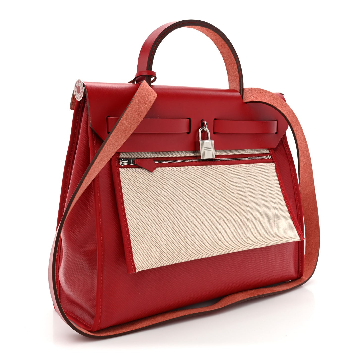 Toile H Berline Vache Hunter Herbag Zip PM 31 Rouge Piment Ecru