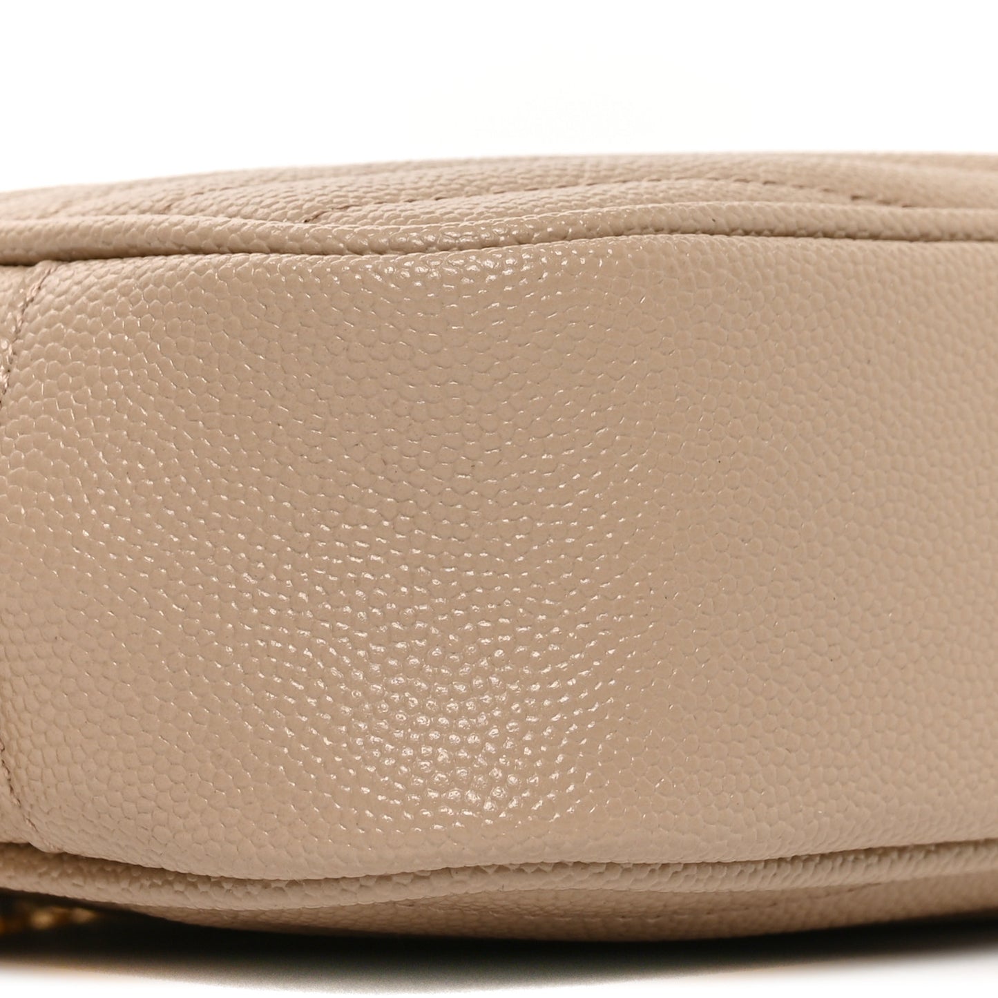 Grain De Poudre Matelasse Monogram Mini Lou Camera Bag Dark Beige