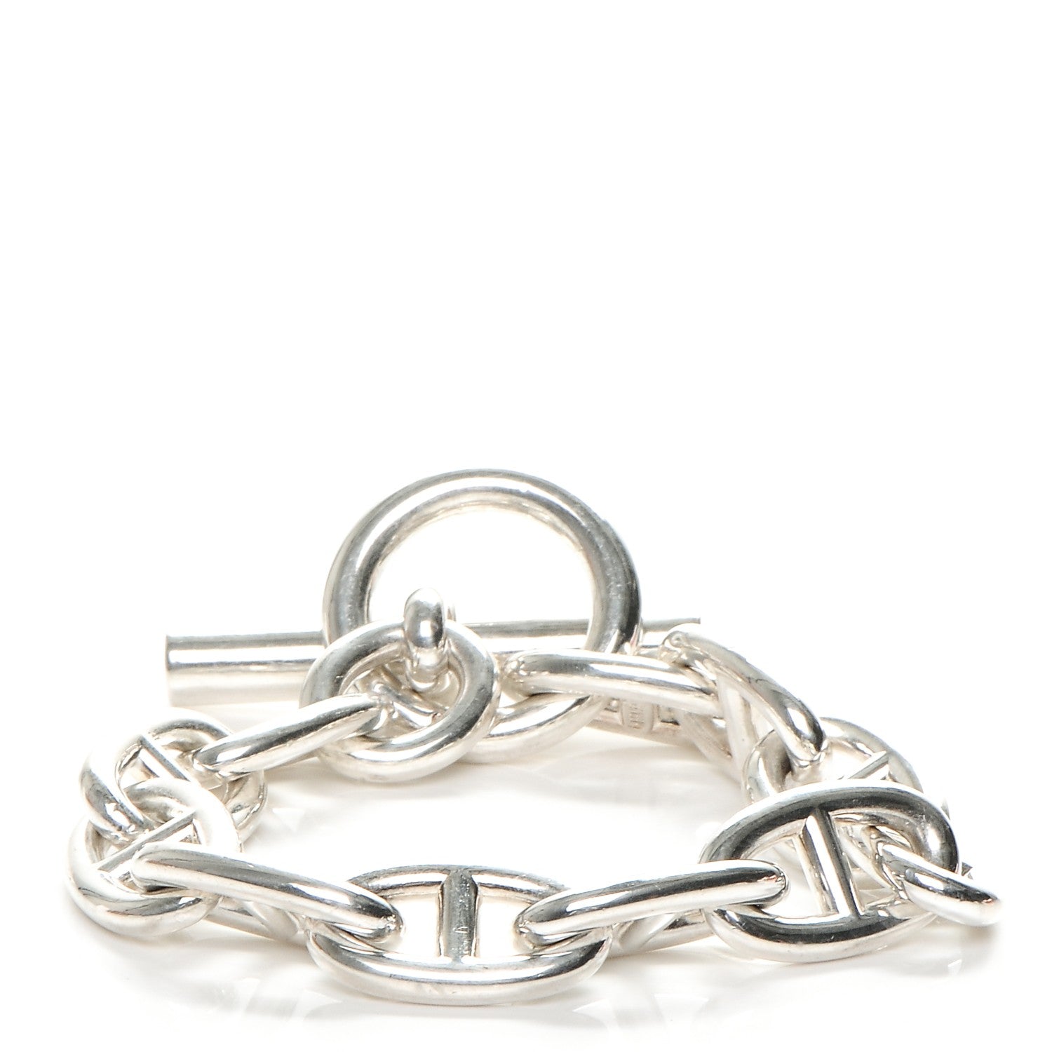 Hermes Sterling Silver Chaine d'Ancre Bracelet 1 of 5