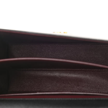 Saint Laurent Grain de Poudre Medium Classic Monogram Cassandra Top Handle Black Rouge Legion 5 of 10