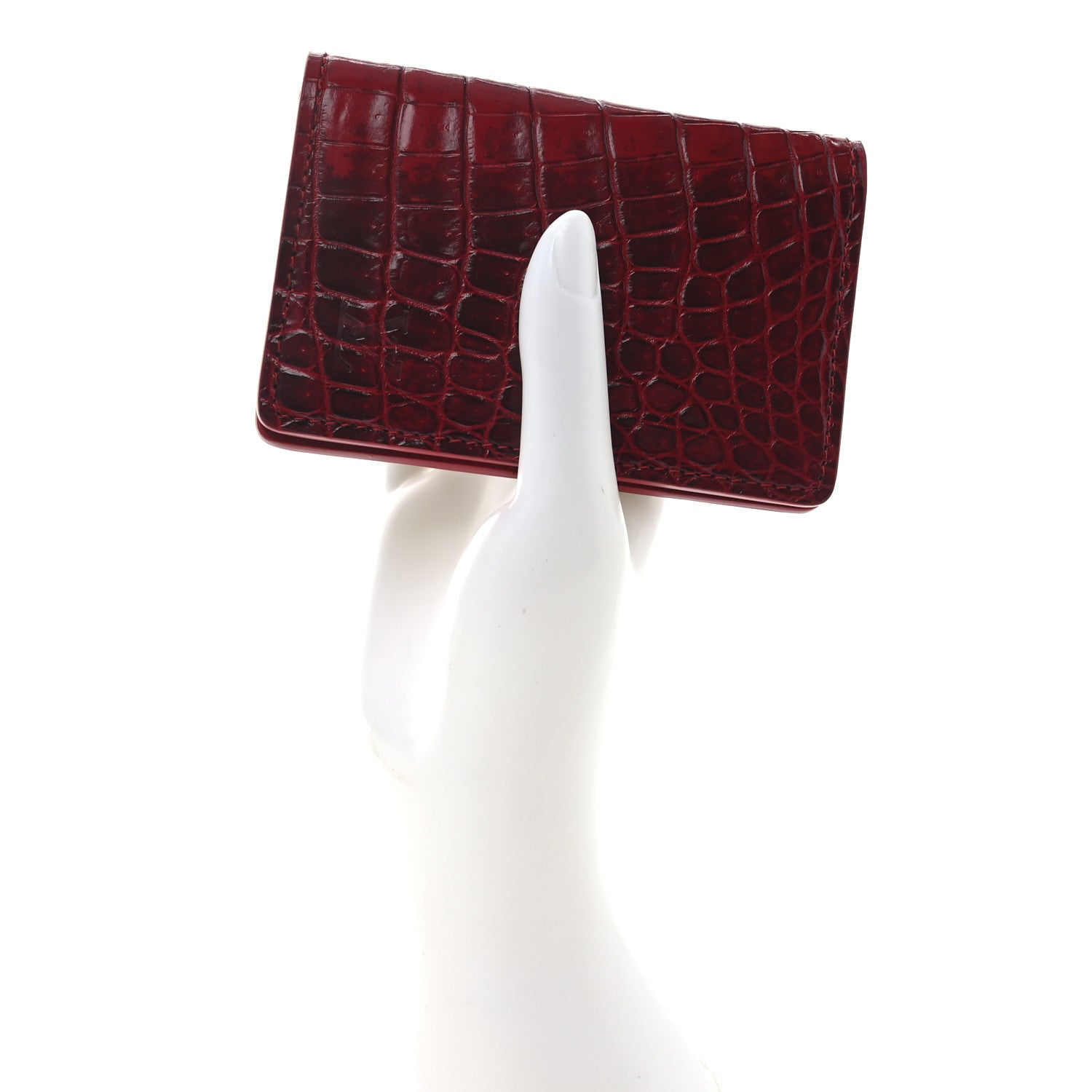 Louis Vuitton Crocodile Pocket Organizer Sahara Shiny Red 2 of 7