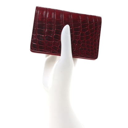 Louis Vuitton Crocodile Pocket Organizer Sahara Shiny Red 2 of 7