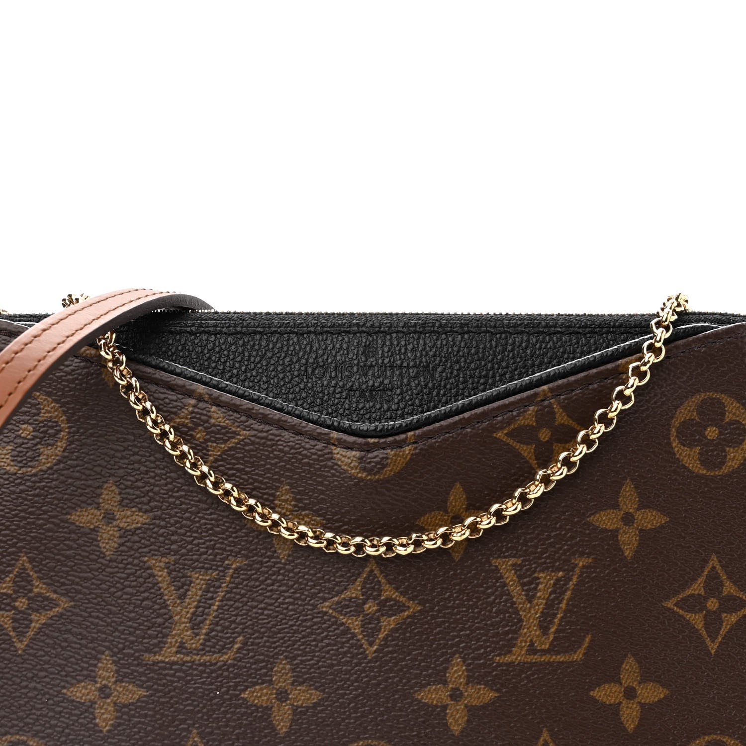 Louis Vuitton Monogram Pallas Clutch Black 8 of 13