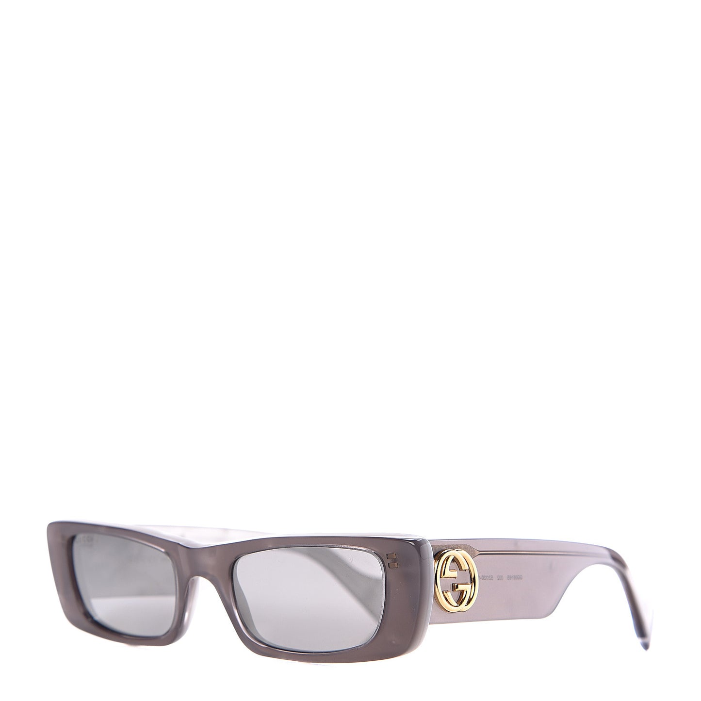 Acetate Rectangular GG0516S Sunglasses Grey Gold