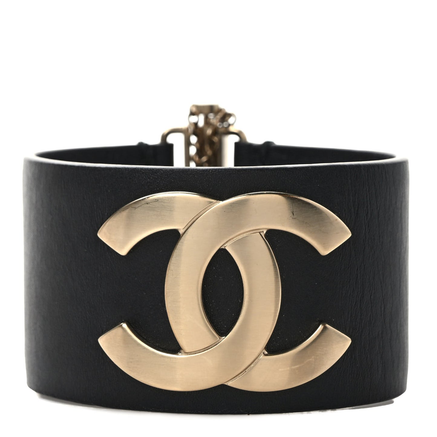Calfskin CC Wide Cuff M Black