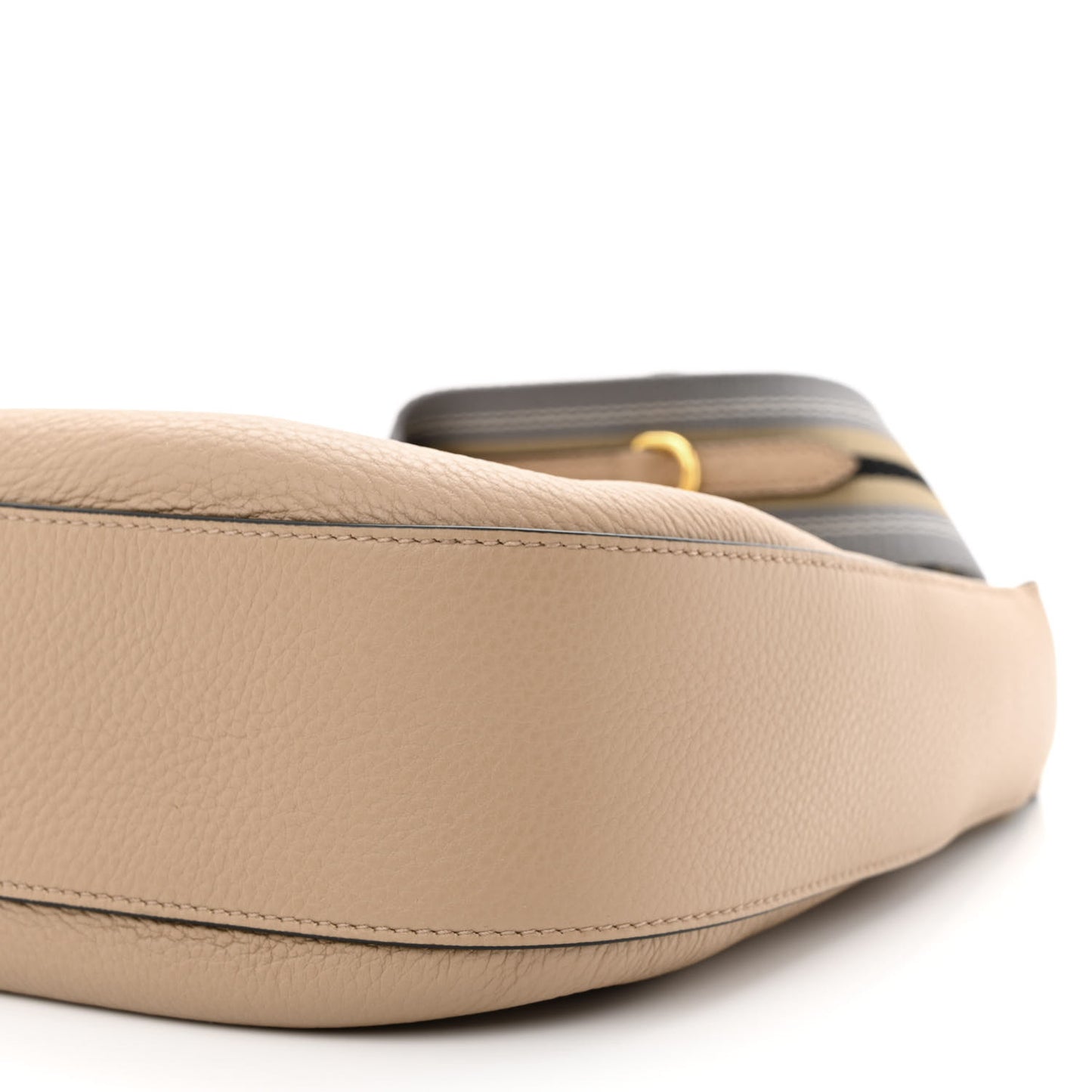 Vitello Phenix Zippered Messenger Hobo Cammeo