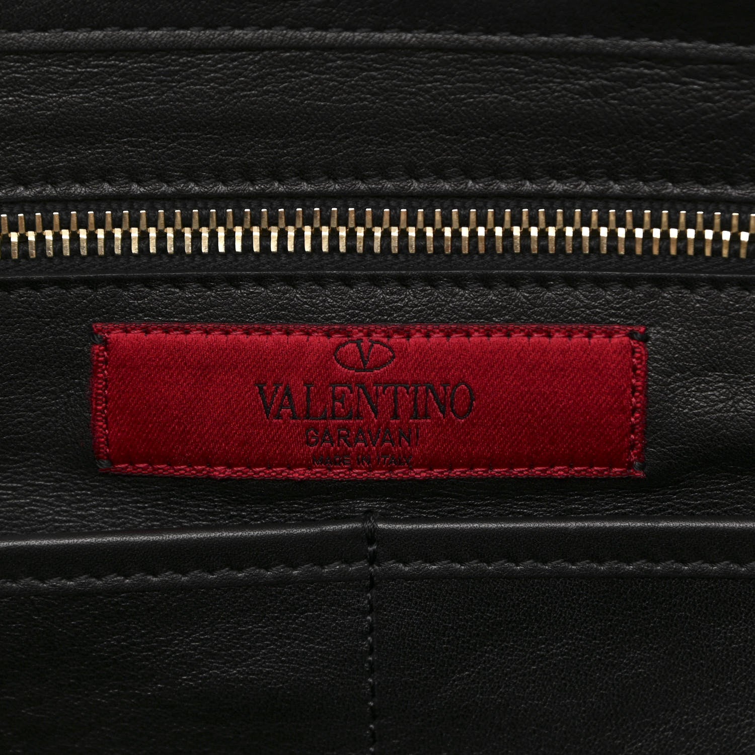 Valentino Garavani Vitello Medium Rockstud Tote Black 6 of 9