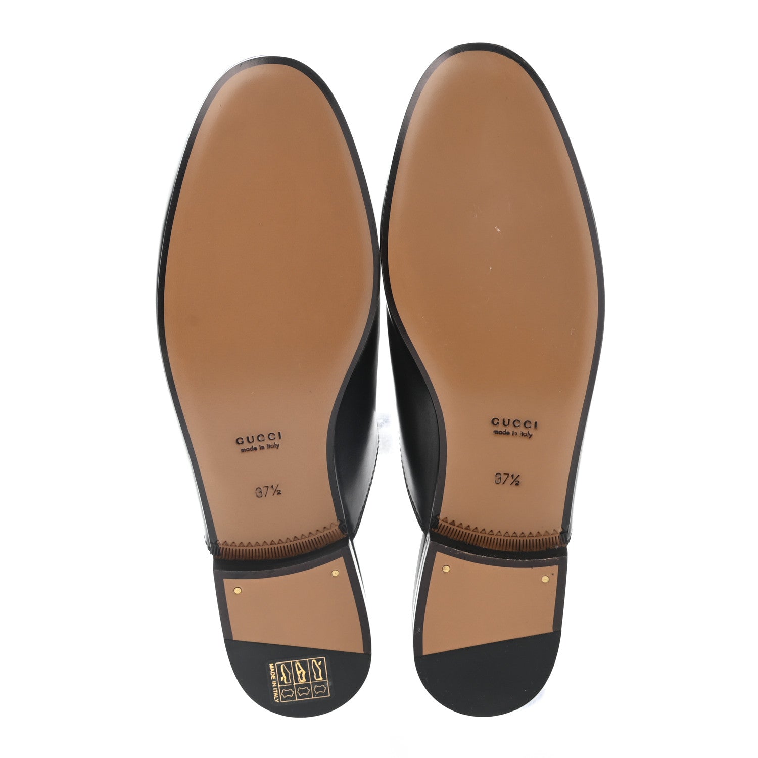 Gucci Calfskin Womens Princetown Slippers 37.5 Black 5 of 8