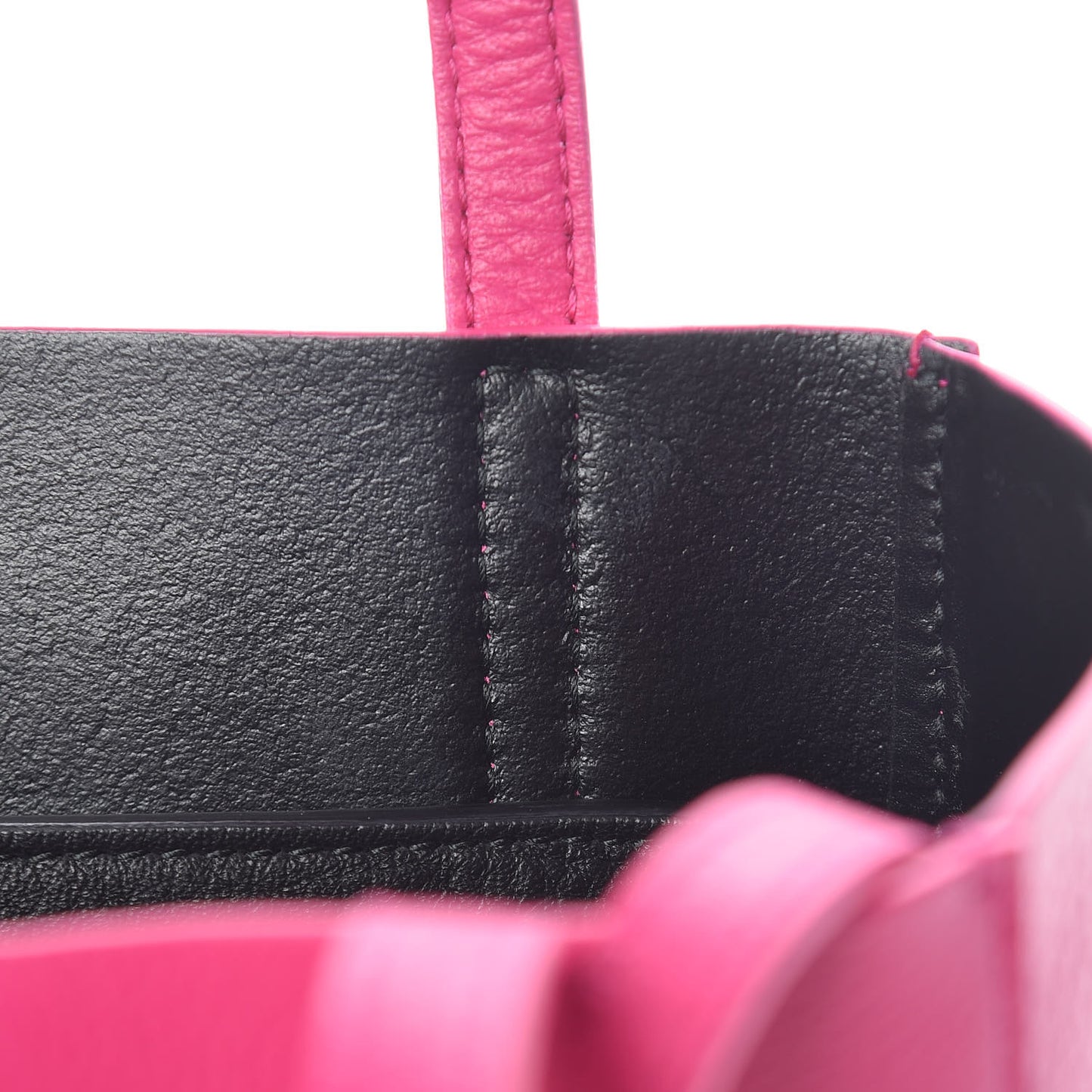 Calfskin XXS Everyday Tote Rose Magenta Black