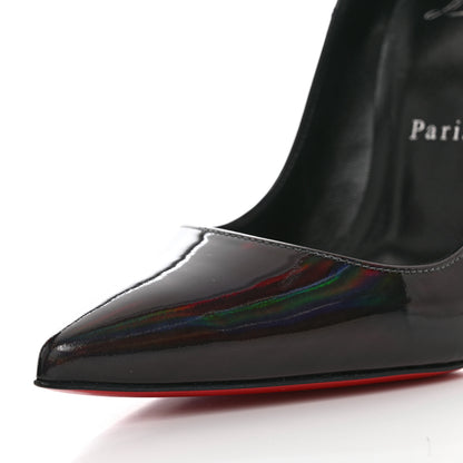 Christian Louboutin Metallic Patent Psychic So Kate 120 Pumps 37 Black 6 of 7