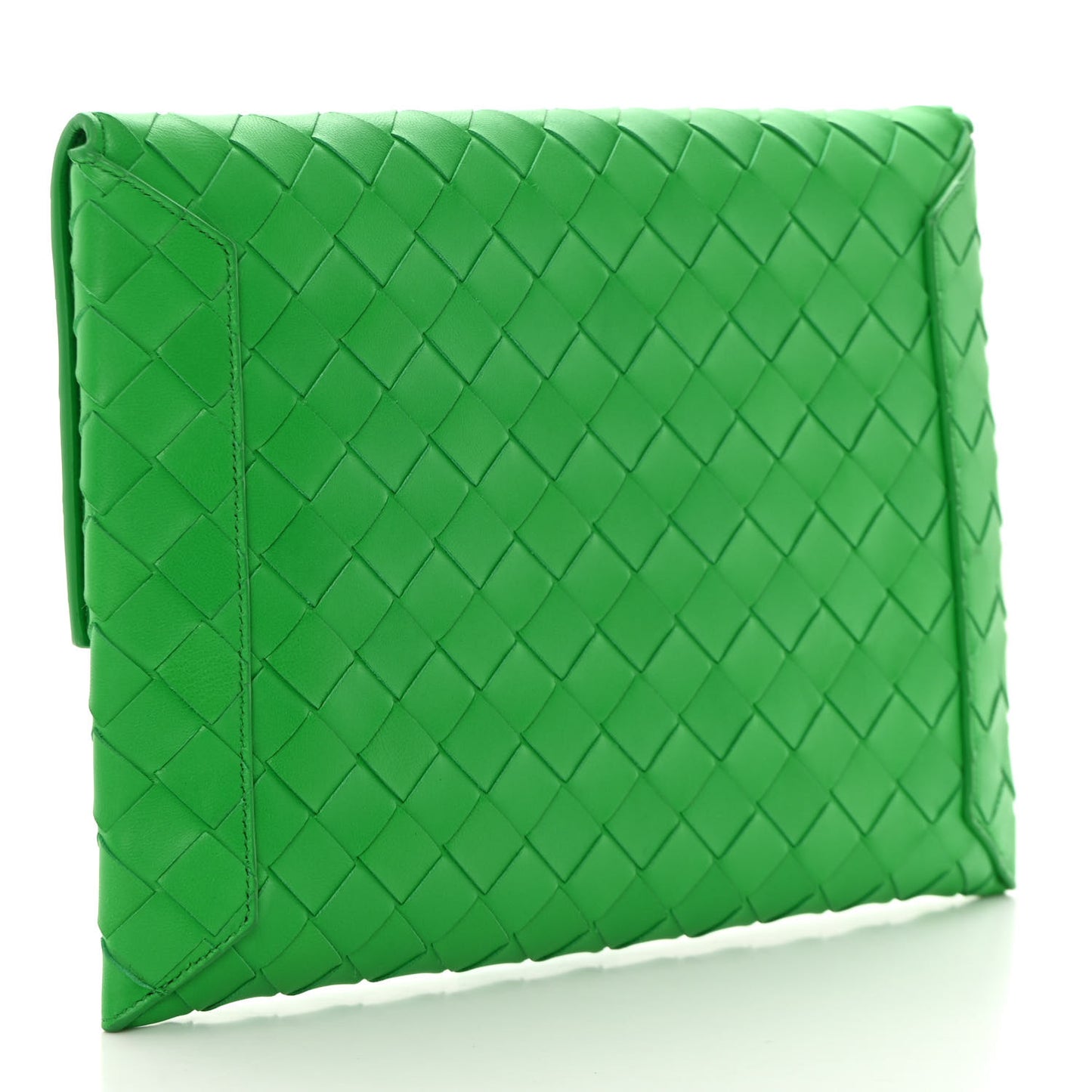 Nappa Intrecciato Flap Pouch Parakeet