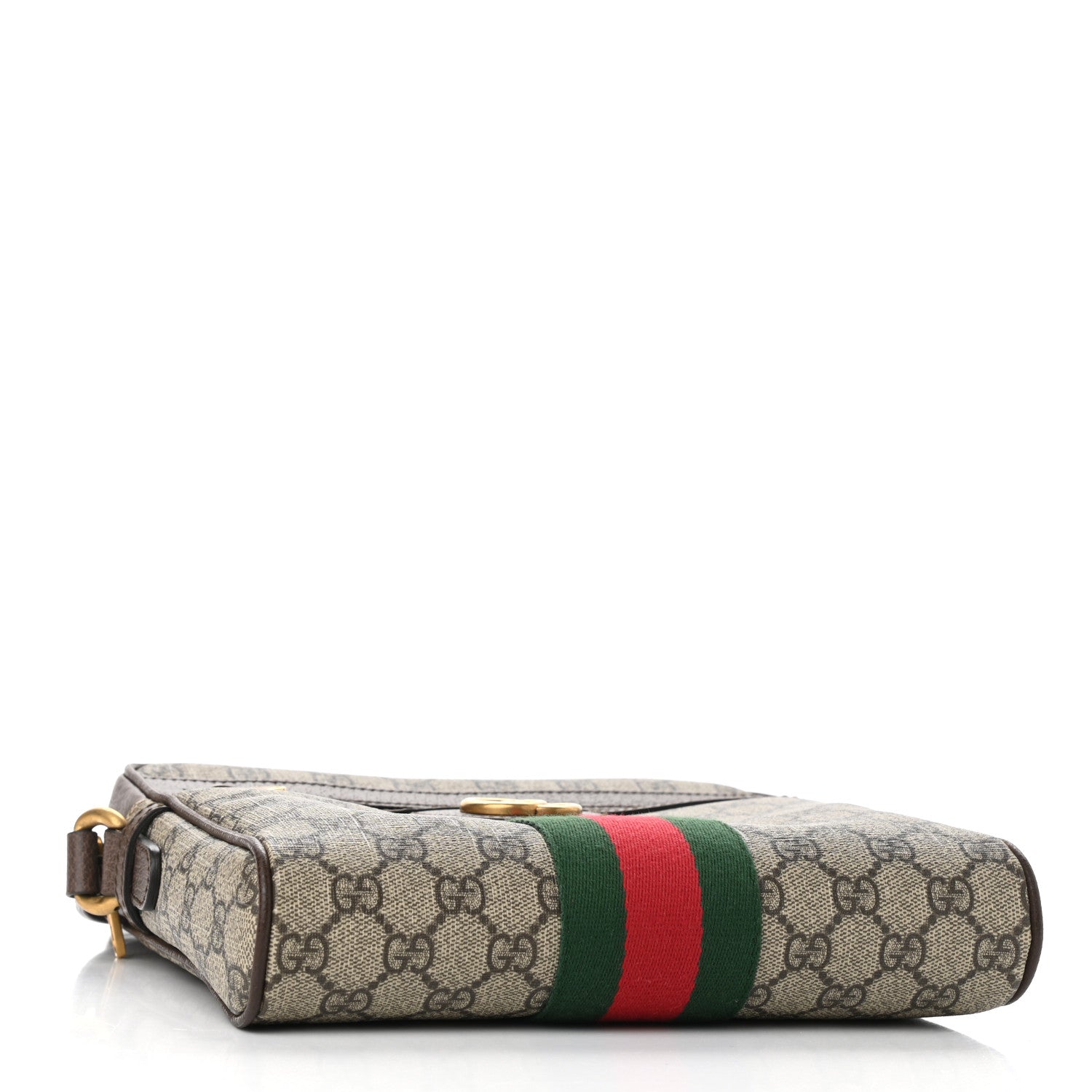 Gucci GG Supreme Monogram Web Small Ophidia Messenger Bag Brown 4 of 12