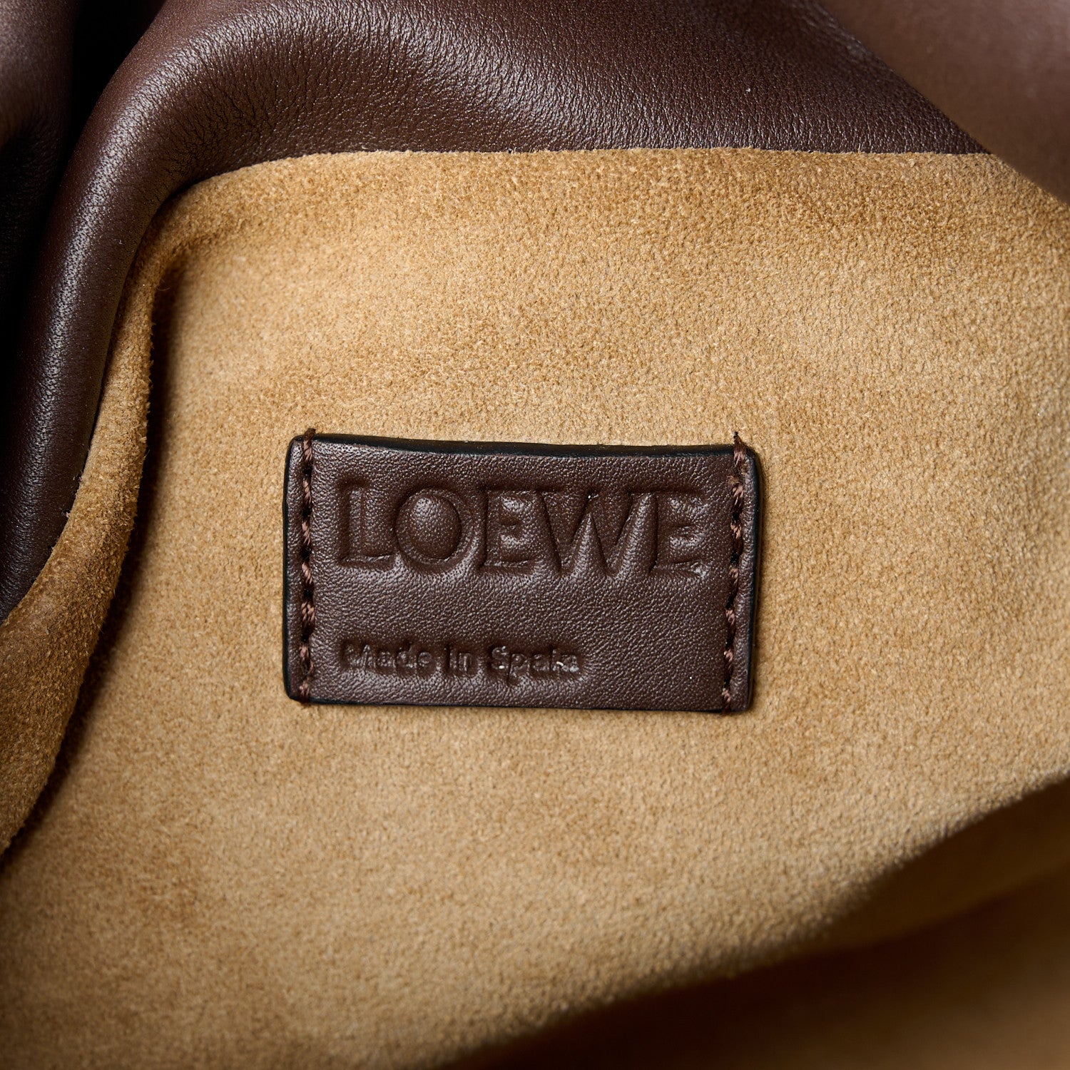 Loewe Nappa Medium Flamenco Knot Bag Chocolate 6 of 10