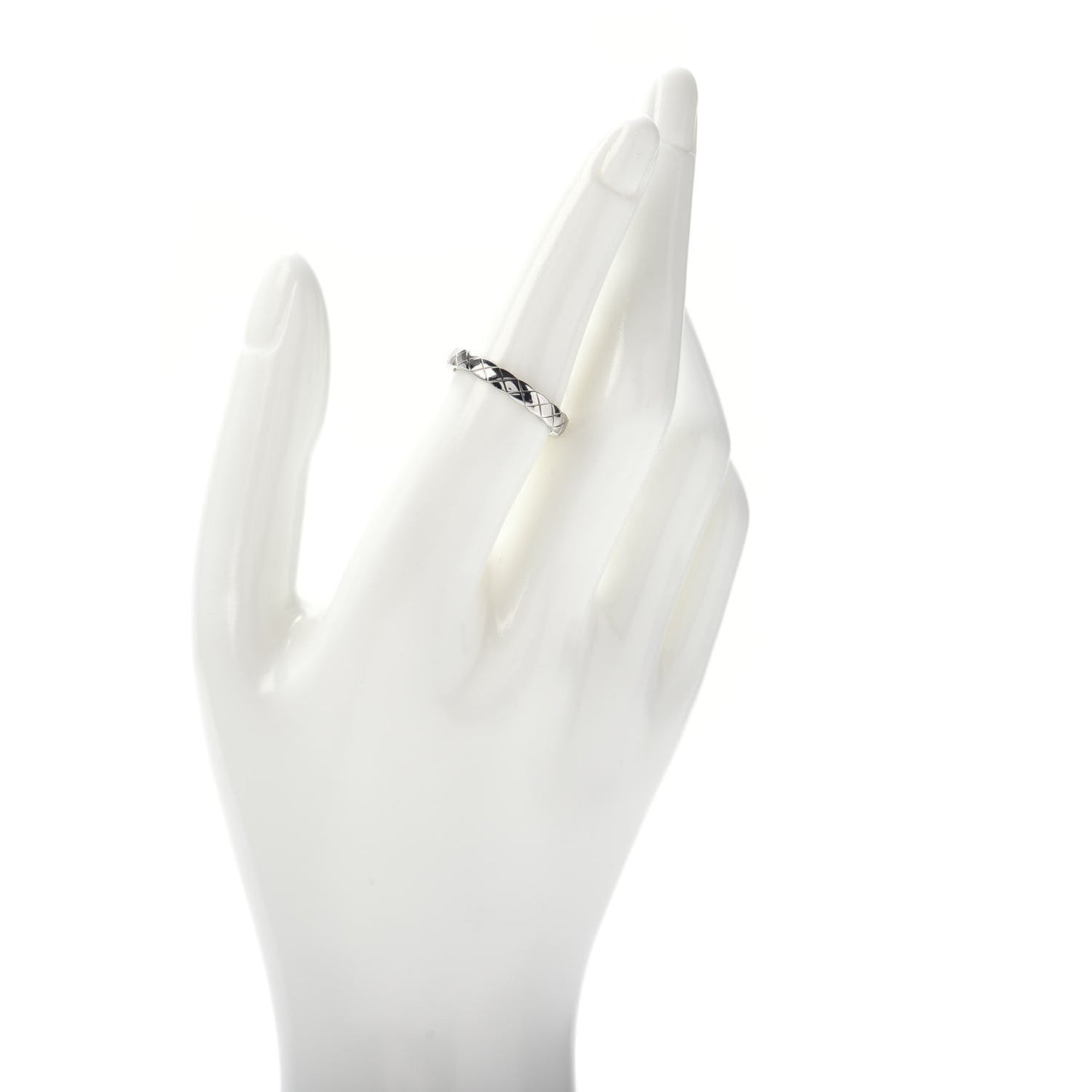18K White Gold Mini Coco Crush Ring 54 6.75