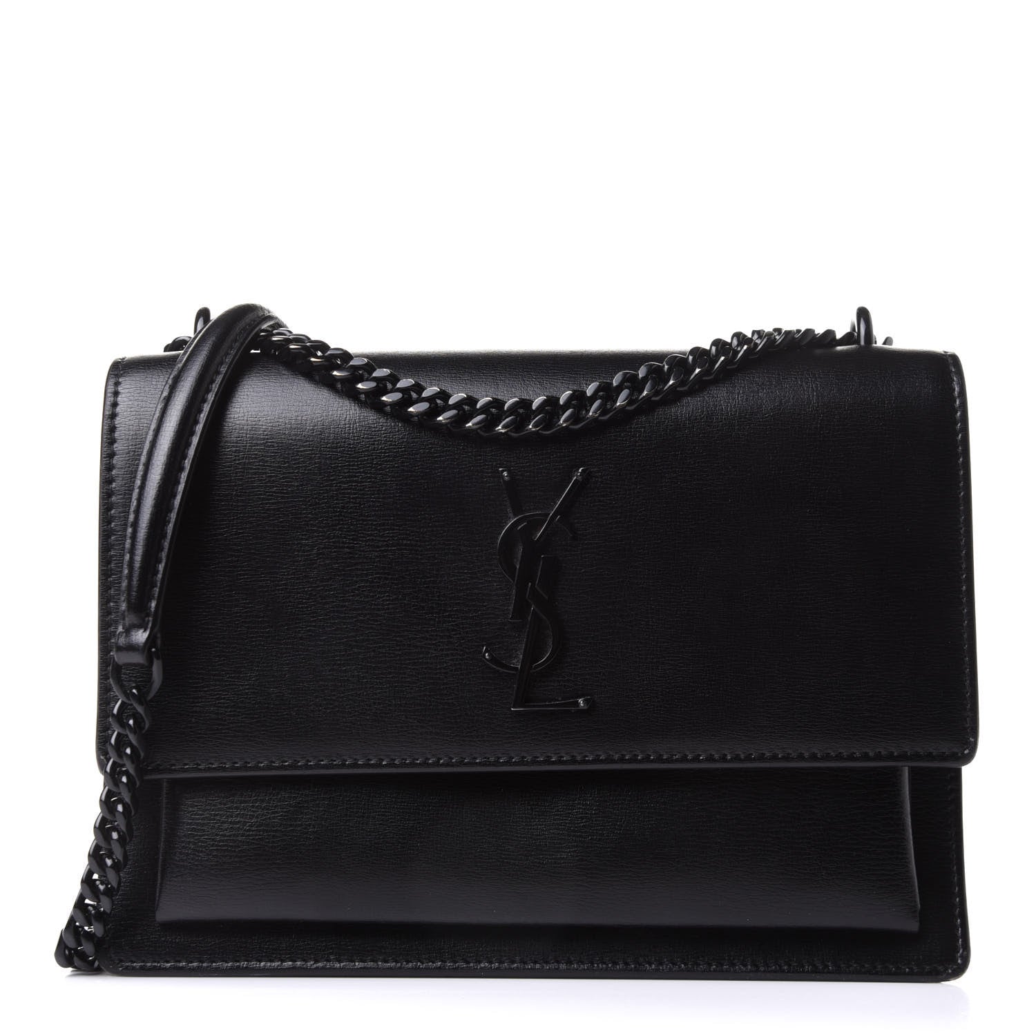 Saint Laurent Calfskin Medium Monogram Sunset Black 1 of 20