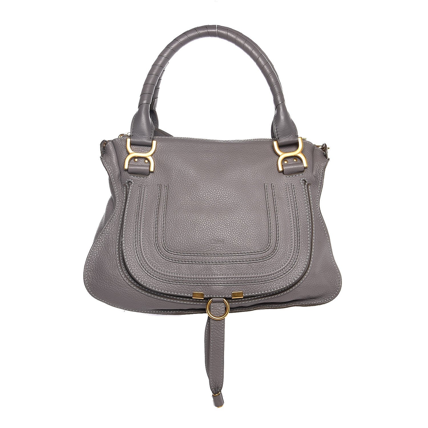 Chloe Calfskin Medium Marcie Satchel Cashmere Grey 1 of 10