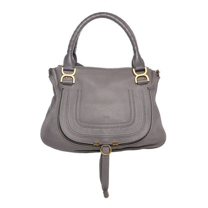 Chloe Calfskin Medium Marcie Satchel Cashmere Grey 1 of 10