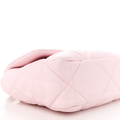Chanel Lambskin Quilted Medium Chanel 19 Flap Light Pink 9 of 10